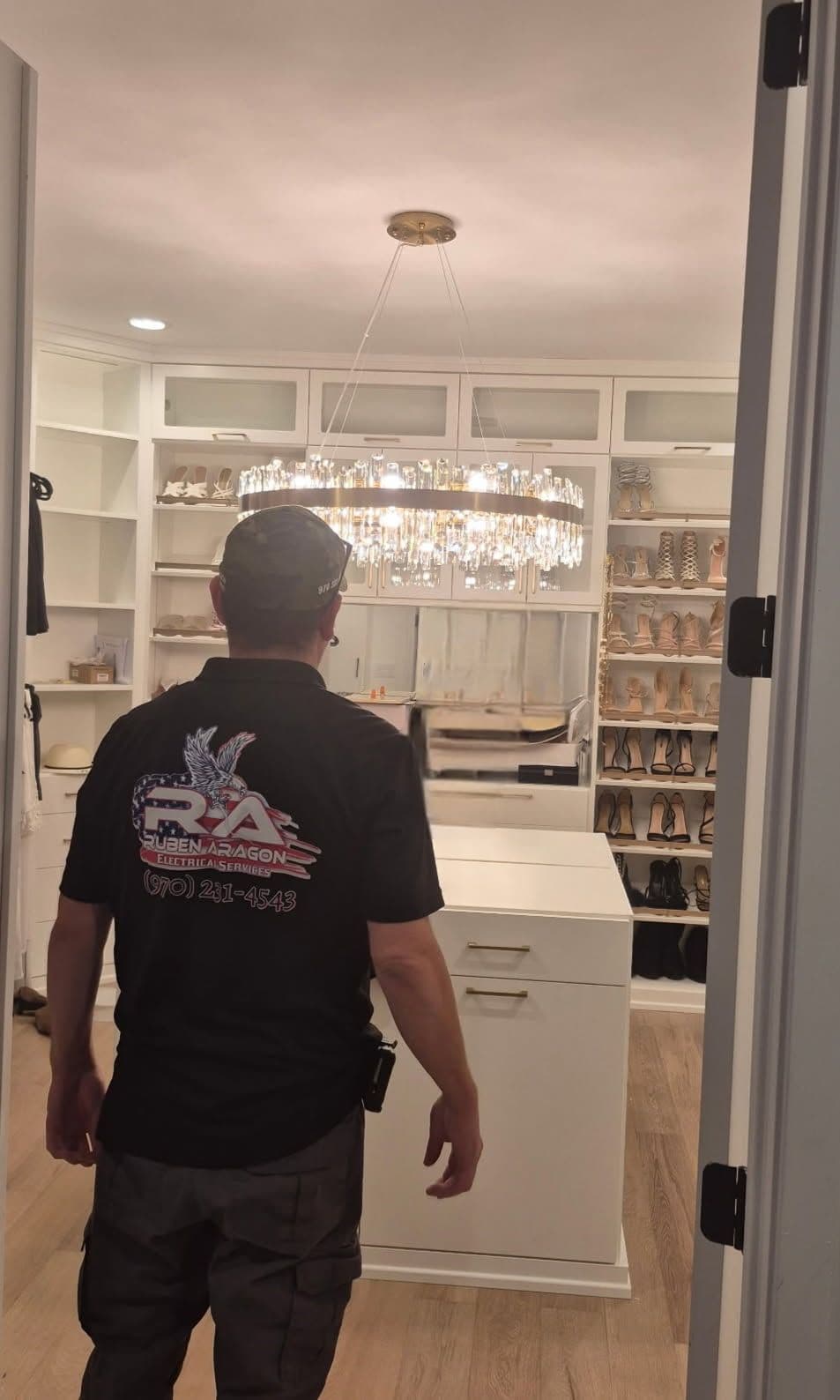 Walk-In Closet Lighting Installation in Denver